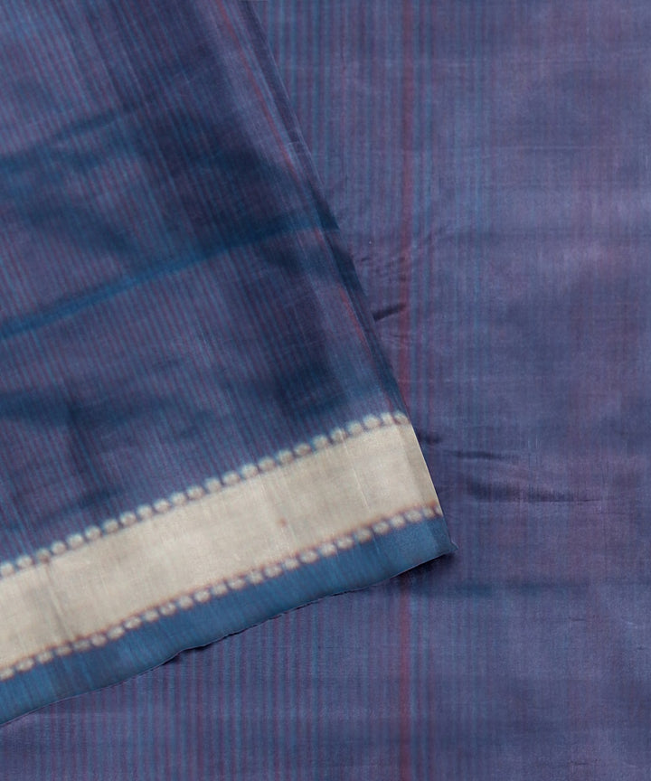 Red cobalt blue silk handloom bomkai saree