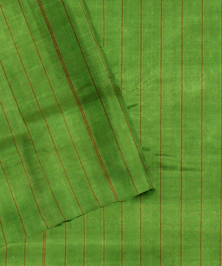 Maroon light green maroon tussar silk handloom bomkai saree