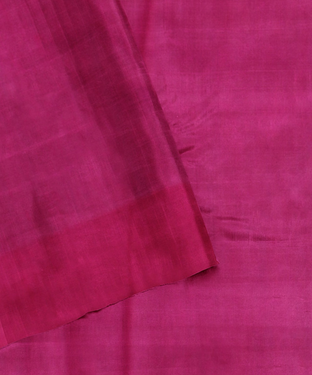 Cyan blue magenta tussar silk handloom odisha ikat saree