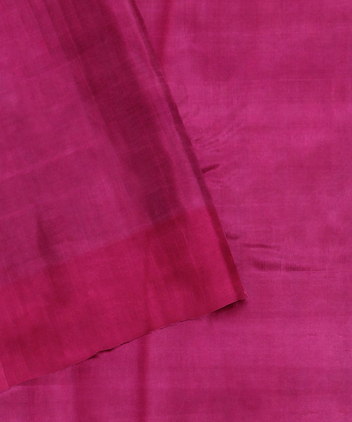 Cyan blue magenta tussar silk handloom odisha ikat saree