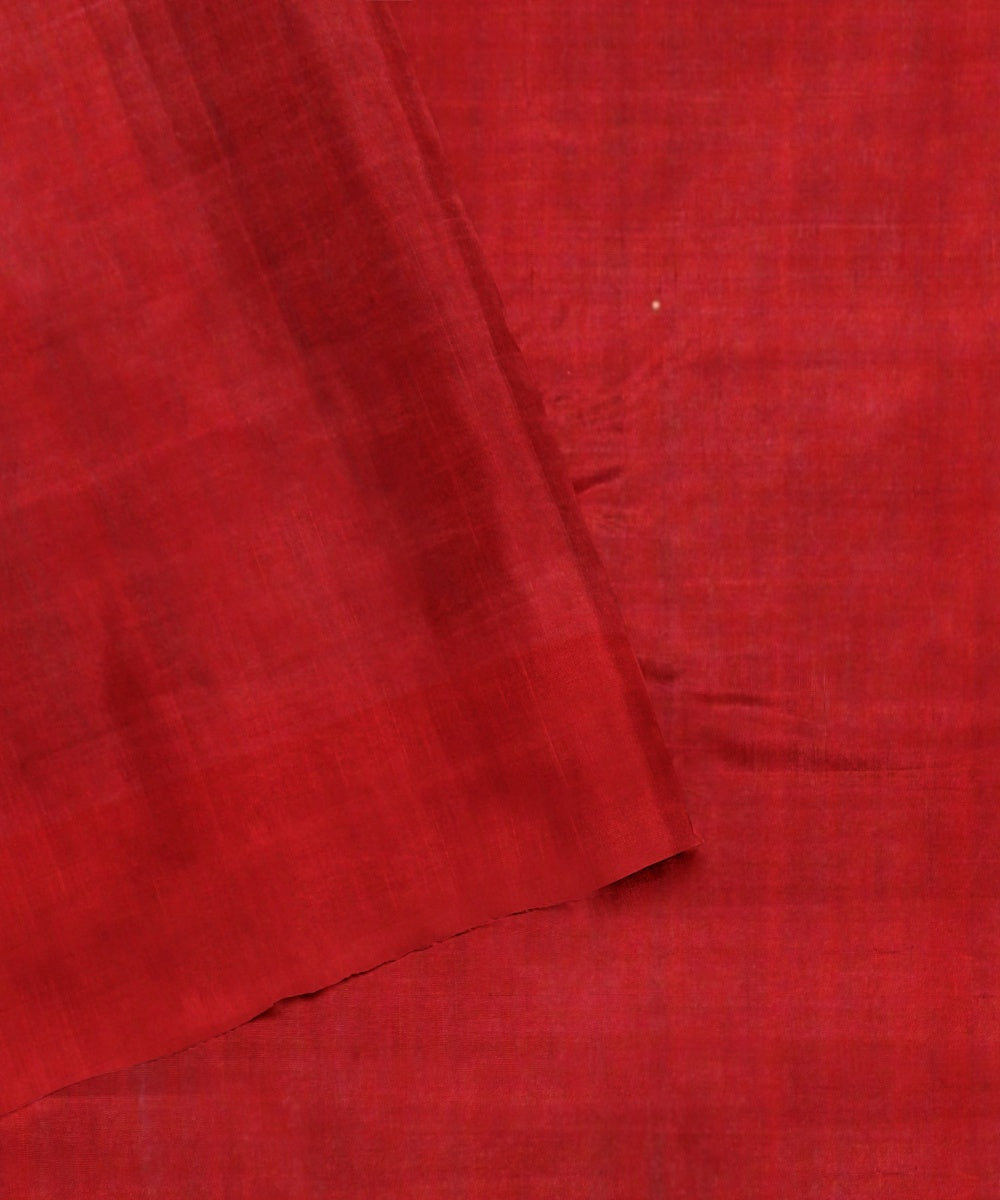 Cyan blue maroon tussar silk handloom odisha ikat saree