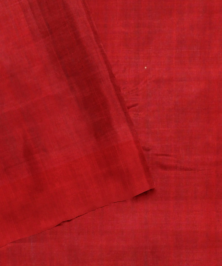 Cyan blue maroon tussar silk handloom odisha ikat saree