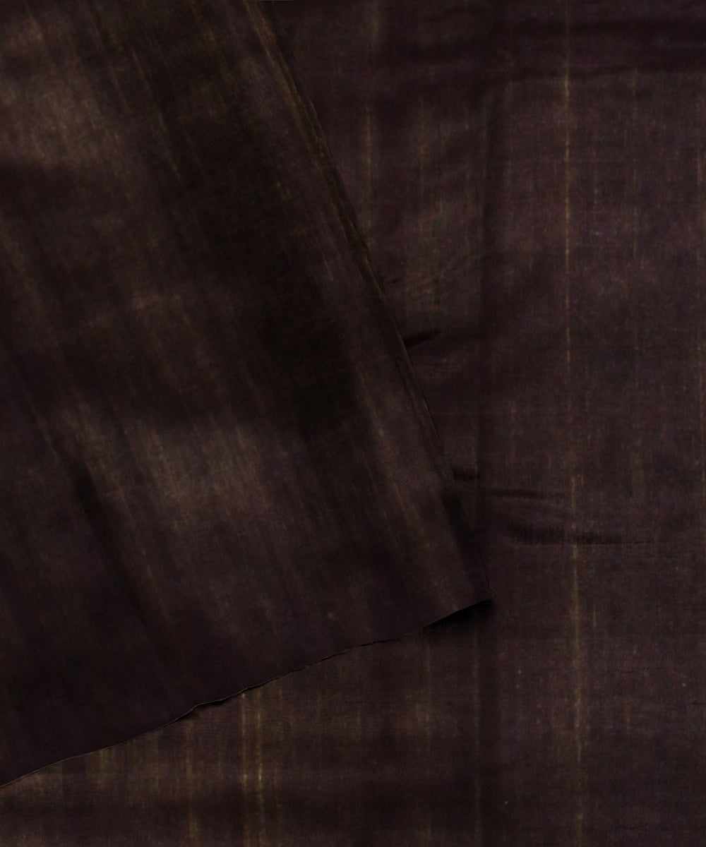 Yellow deep maroon tussar silk handloom odisha ikat saree