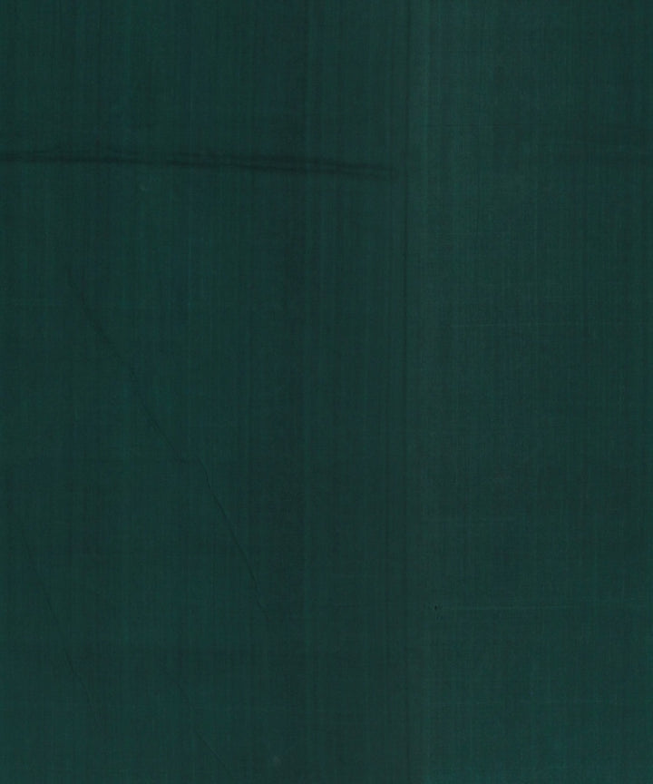 Dark Green Black Cotton Handwoven Sambalpuri Saree