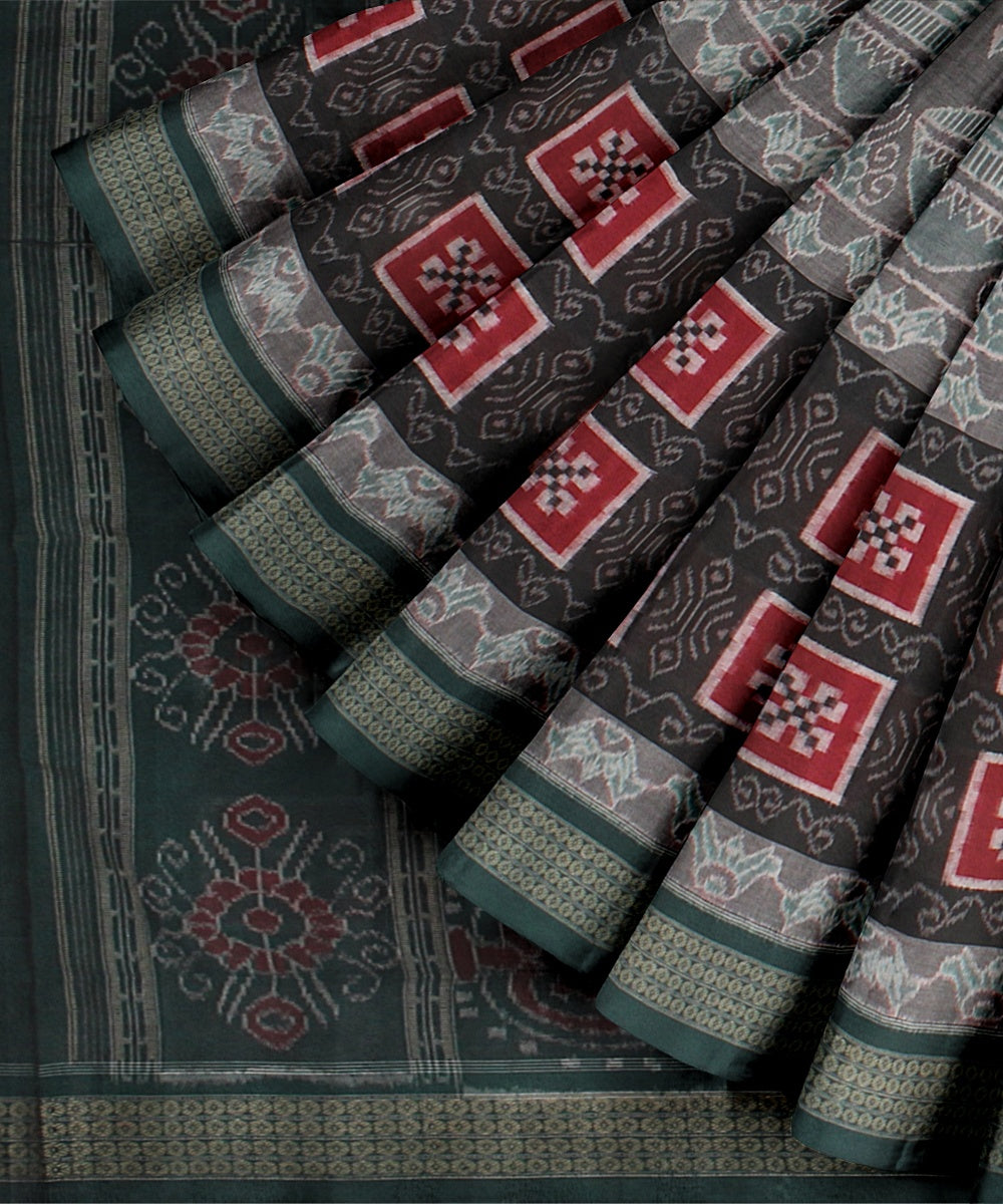 Multicolor  Cotton Handwoven Sambalpuri Saree