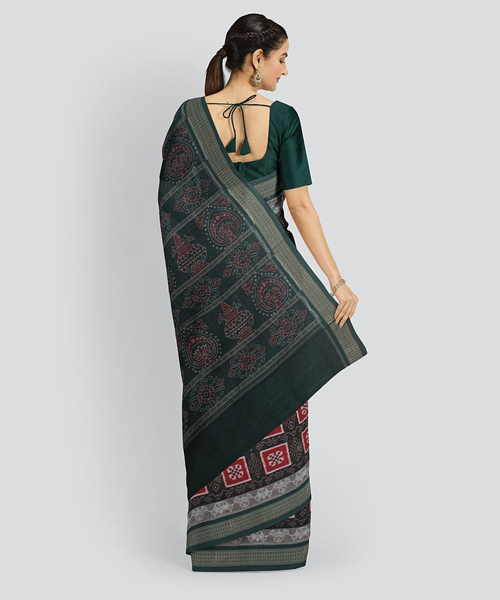 Multicolor  Cotton Handwoven Sambalpuri Saree