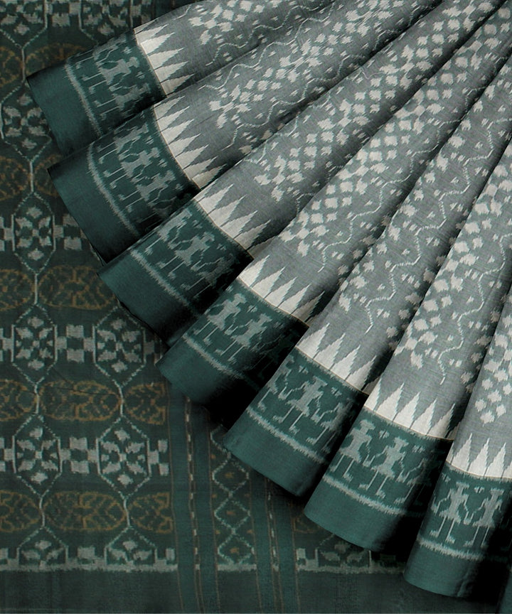 Light Green  Cotton Handwoven Sambalpuri Saree