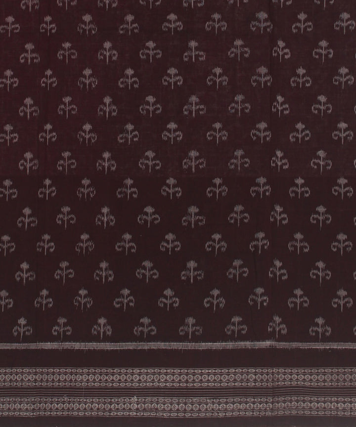 Pink Maroon Cotton Handwoven Sambalpuri Saree