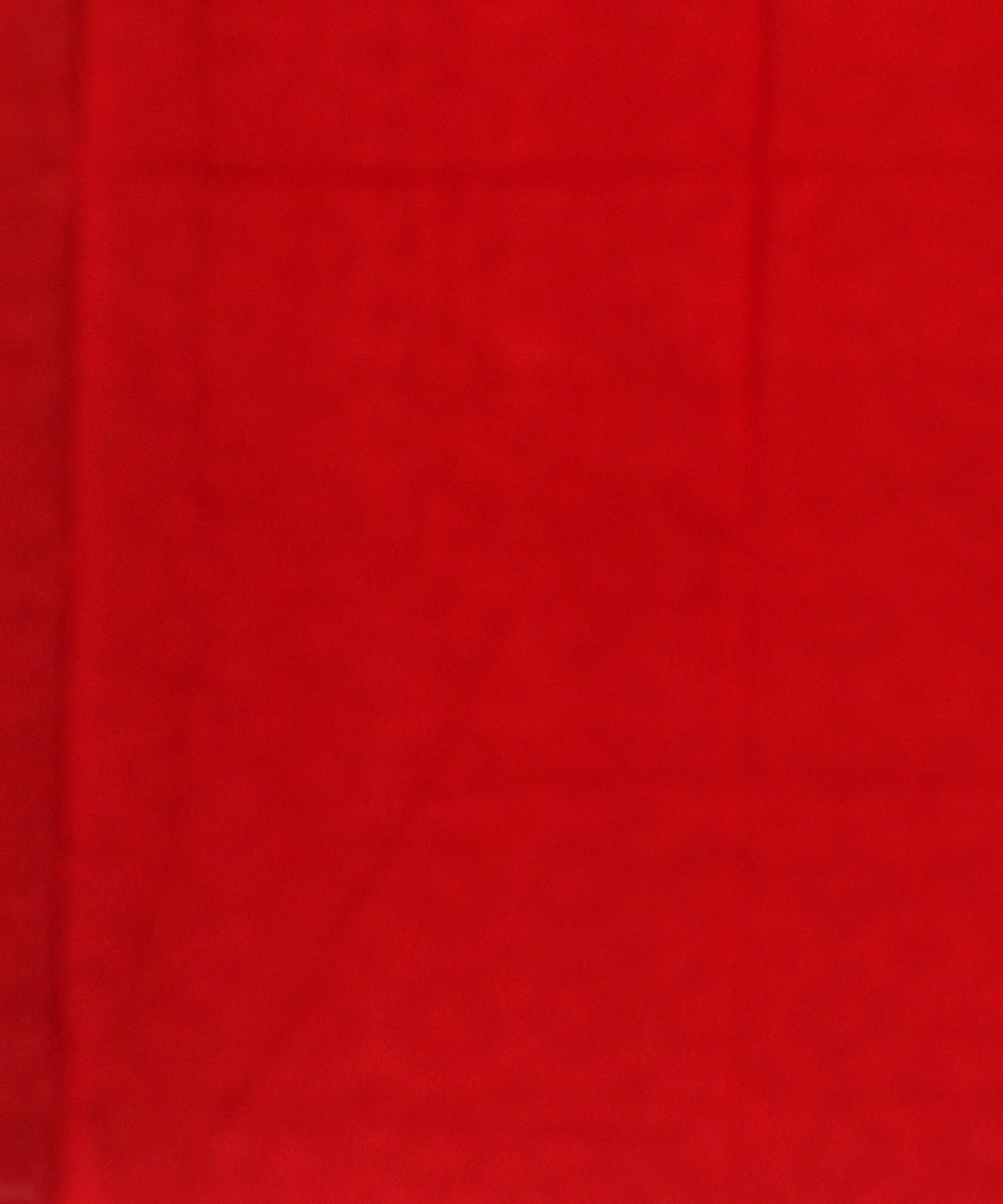 White Red Cotton Handwoven Sambalpuri Saree