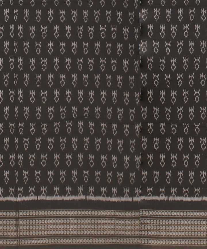 Black  Cotton Handwoven Sambalpuri Saree