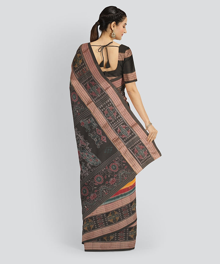 Multicolor  Cotton Handwoven Sambalpuri Saree