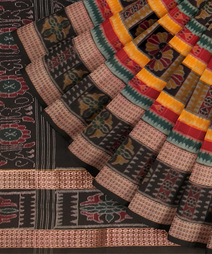 Multicolor  Cotton Handwoven Sambalpuri Saree