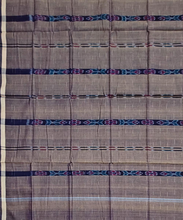 Grey handwoven cotton sambalpuri lungi