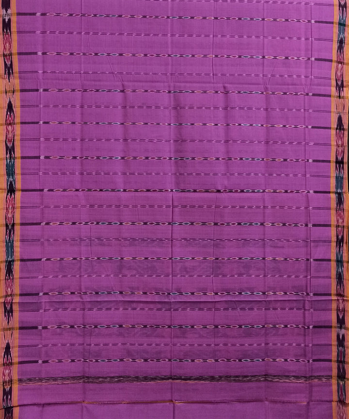 Lilac cotton handloom nuapatna saree