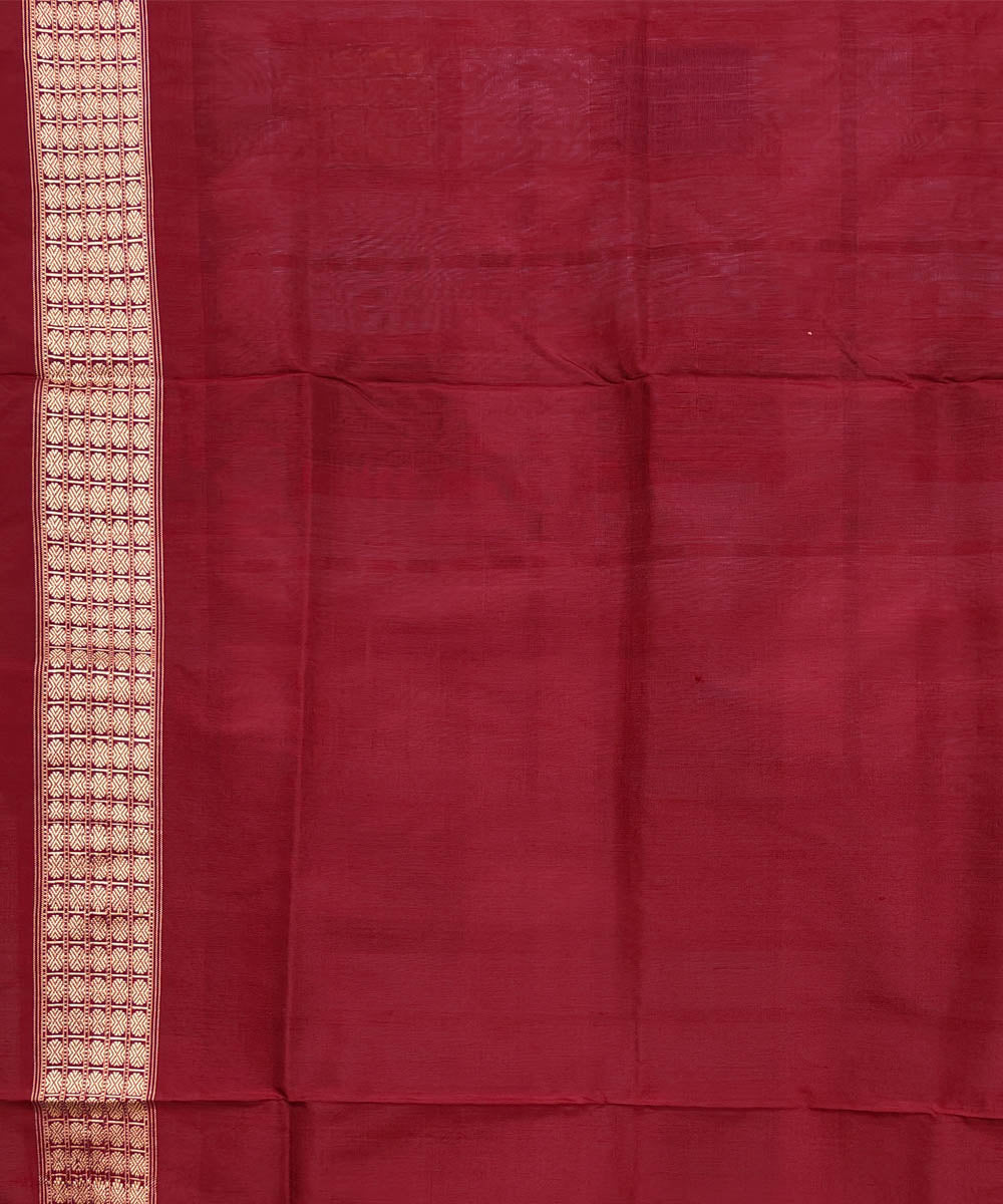 White multicolour silk handwoven sambalpuri saree