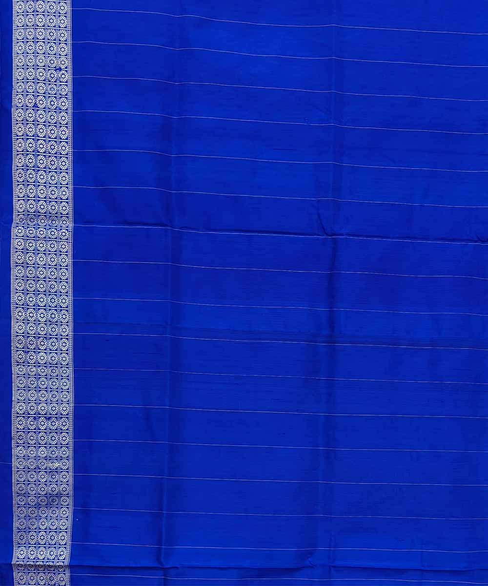 Pink blue silk handwoven sambalpuri saree