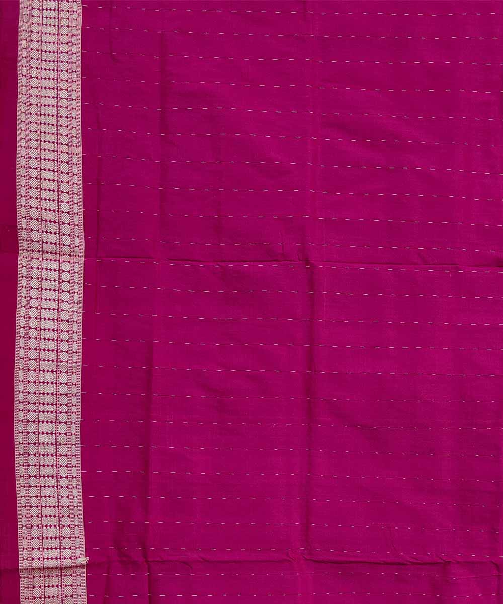 Navy blue purple silk handwoven sambalpuri saree