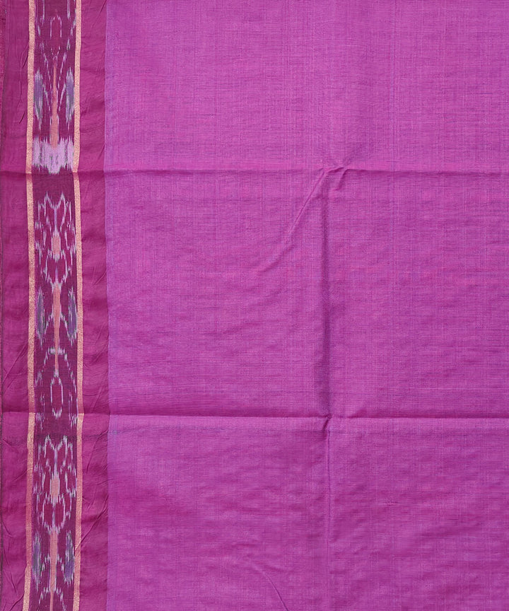 Cyan blue purple gopalpur tussar silk handwoven saree