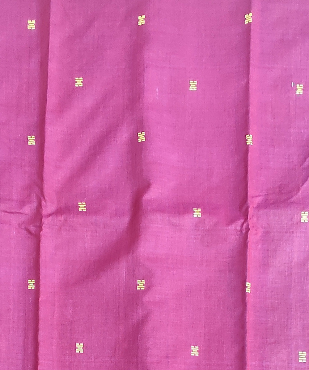 Navy blue purple tussar silk handloom gopalpur saree