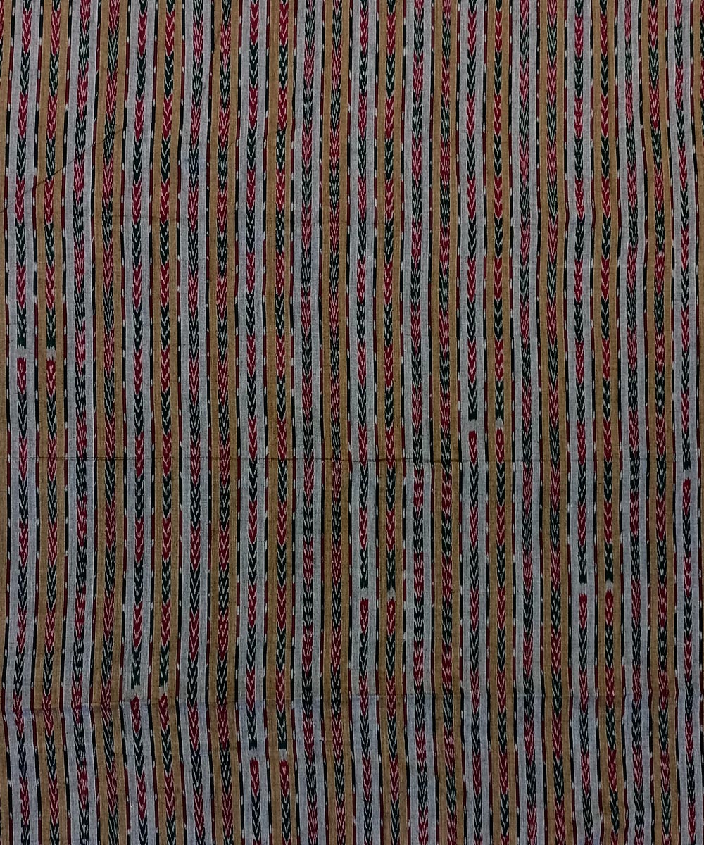 Multicolor handwoven cotton nuapatna fabric