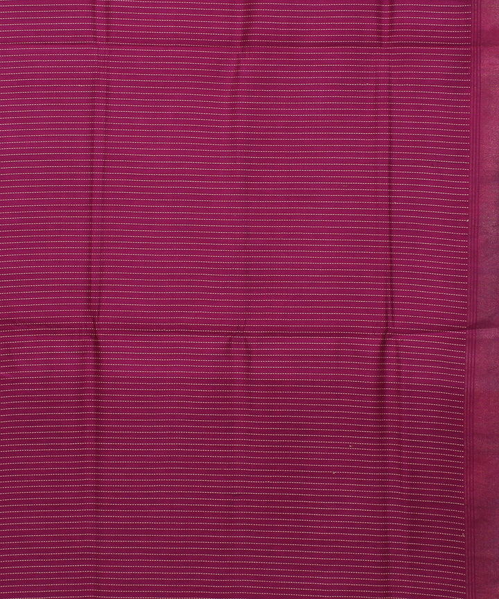 Purple handwoven raw silk bhagalpur saree
