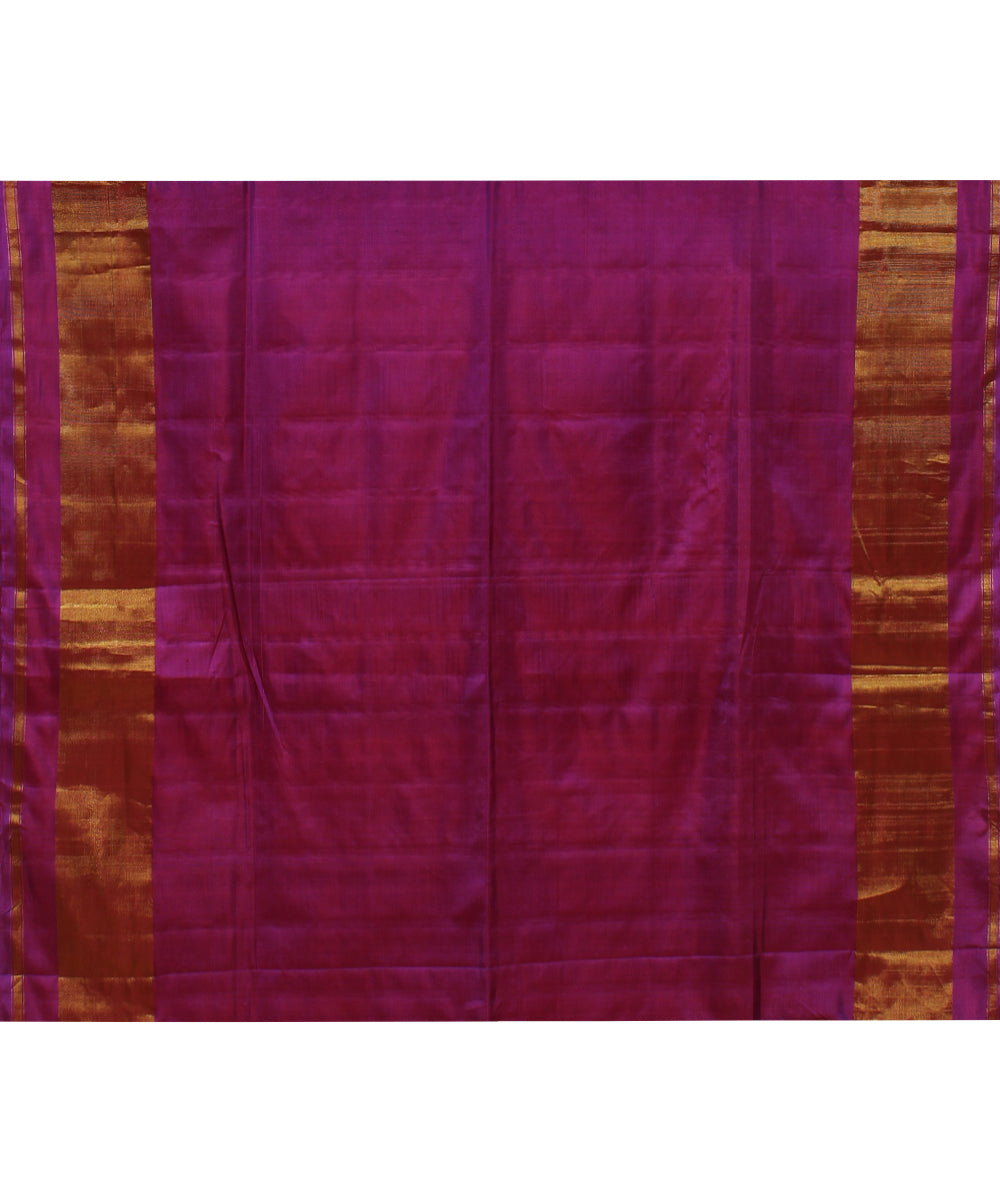 Purple handwoven patola silk saree