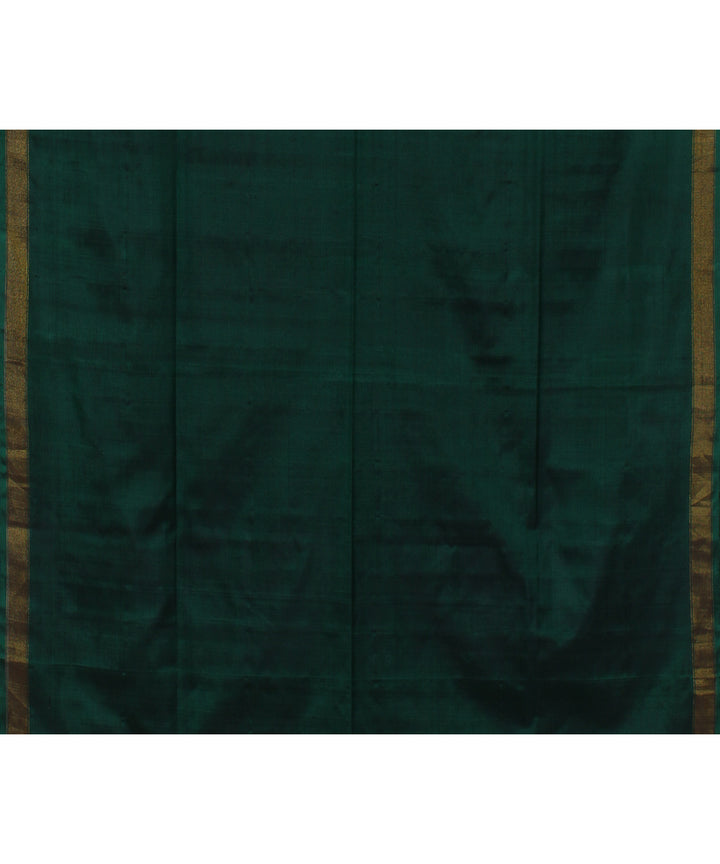 Dark green silk handwoven patola saree