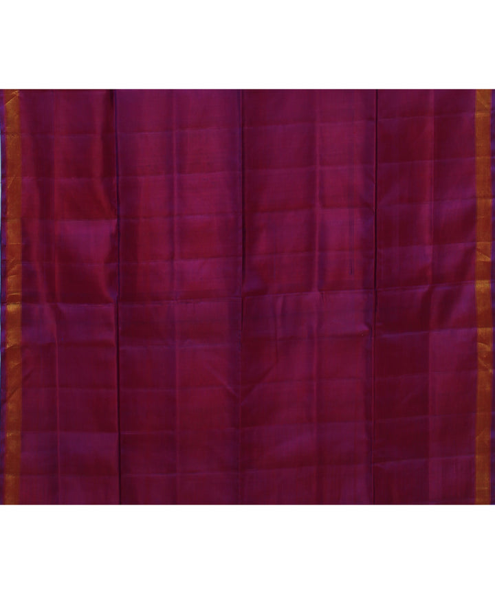 Purple silk handwoven patola saree