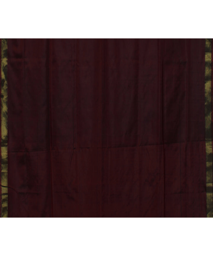 Brown handwoven patola silk saree