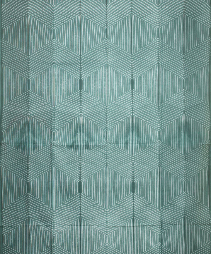 Light green handwoven shibori cotton kurta material