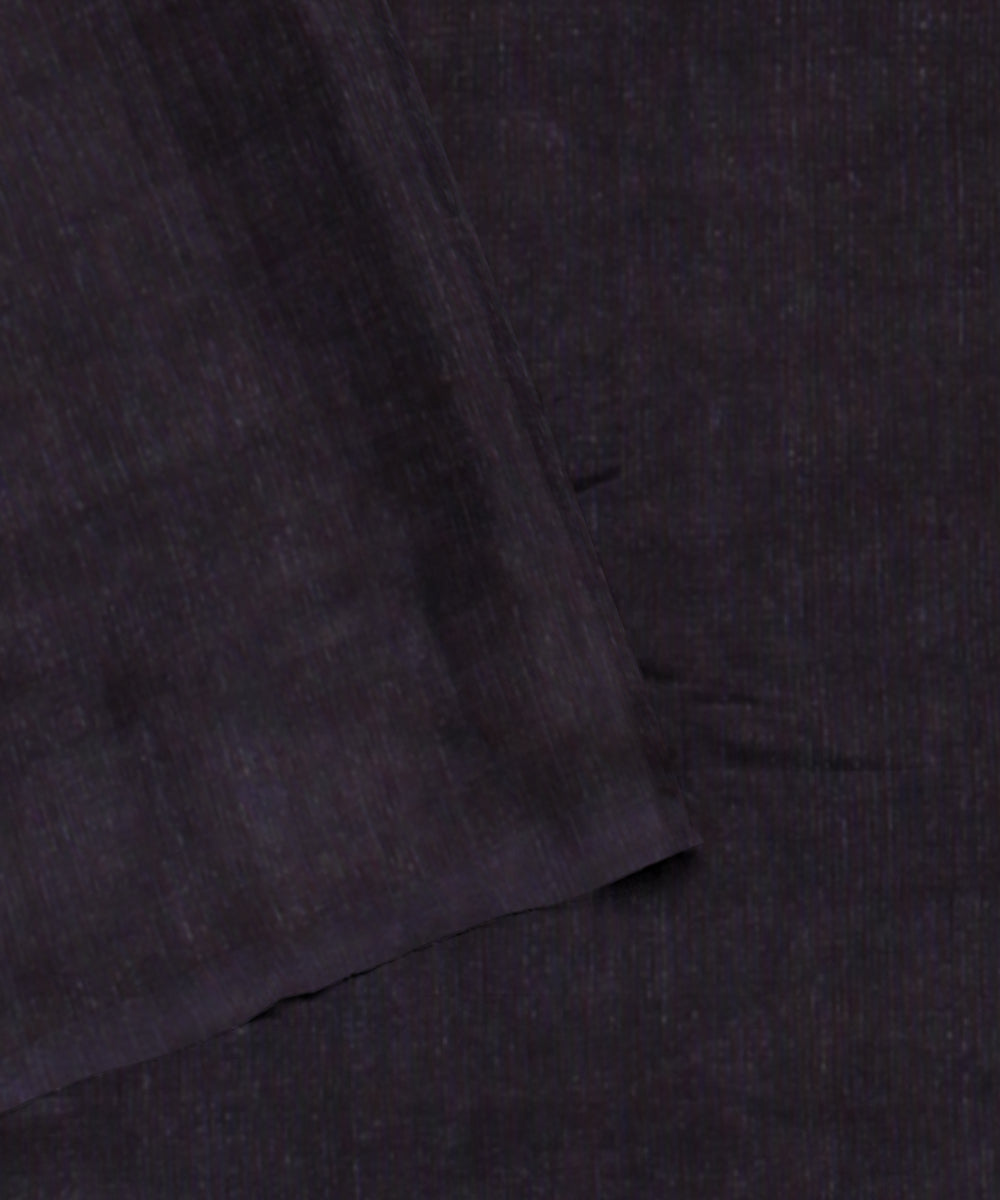 Navy blue cotton silk handwoven shibori saree