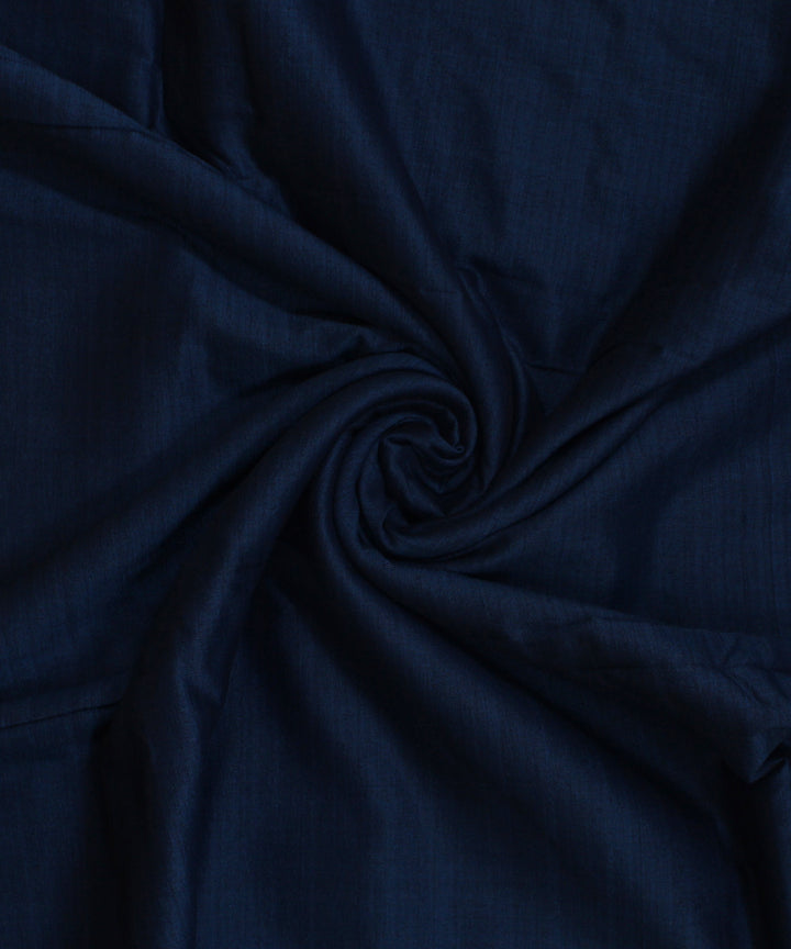 Royal blue handwoven cotton khadi fabric