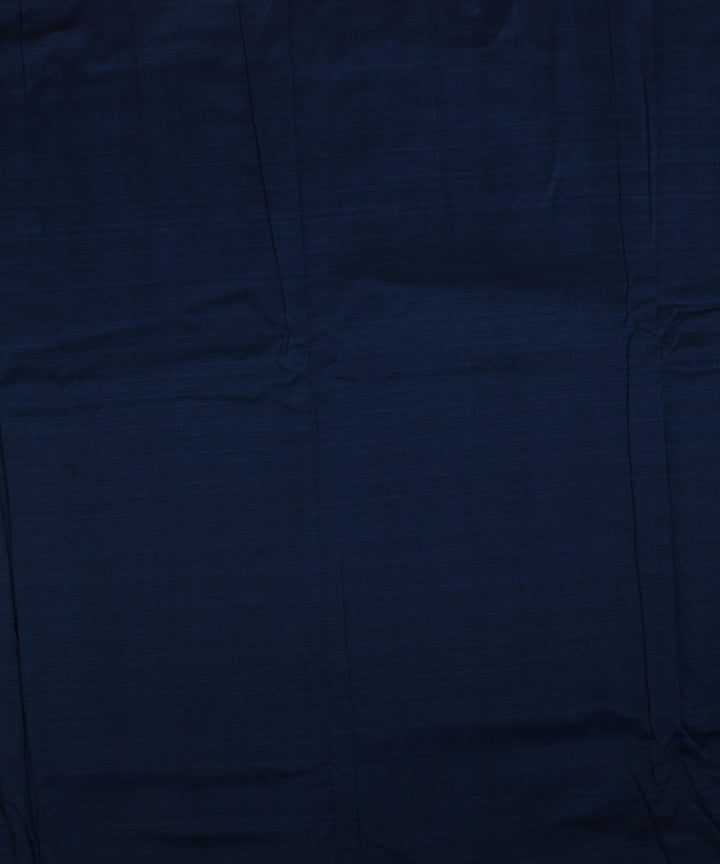 Royal blue handwoven cotton khadi fabric