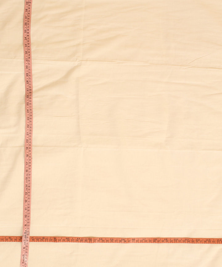 White handloom cotton stripes fabric