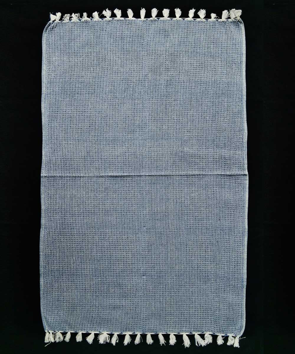 Set of 4 grey cotton handwoven napkin