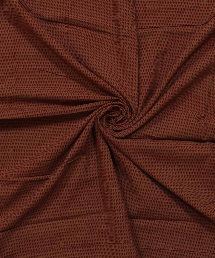 Maroon ilght olive black hand block bagh printed cotton fabric