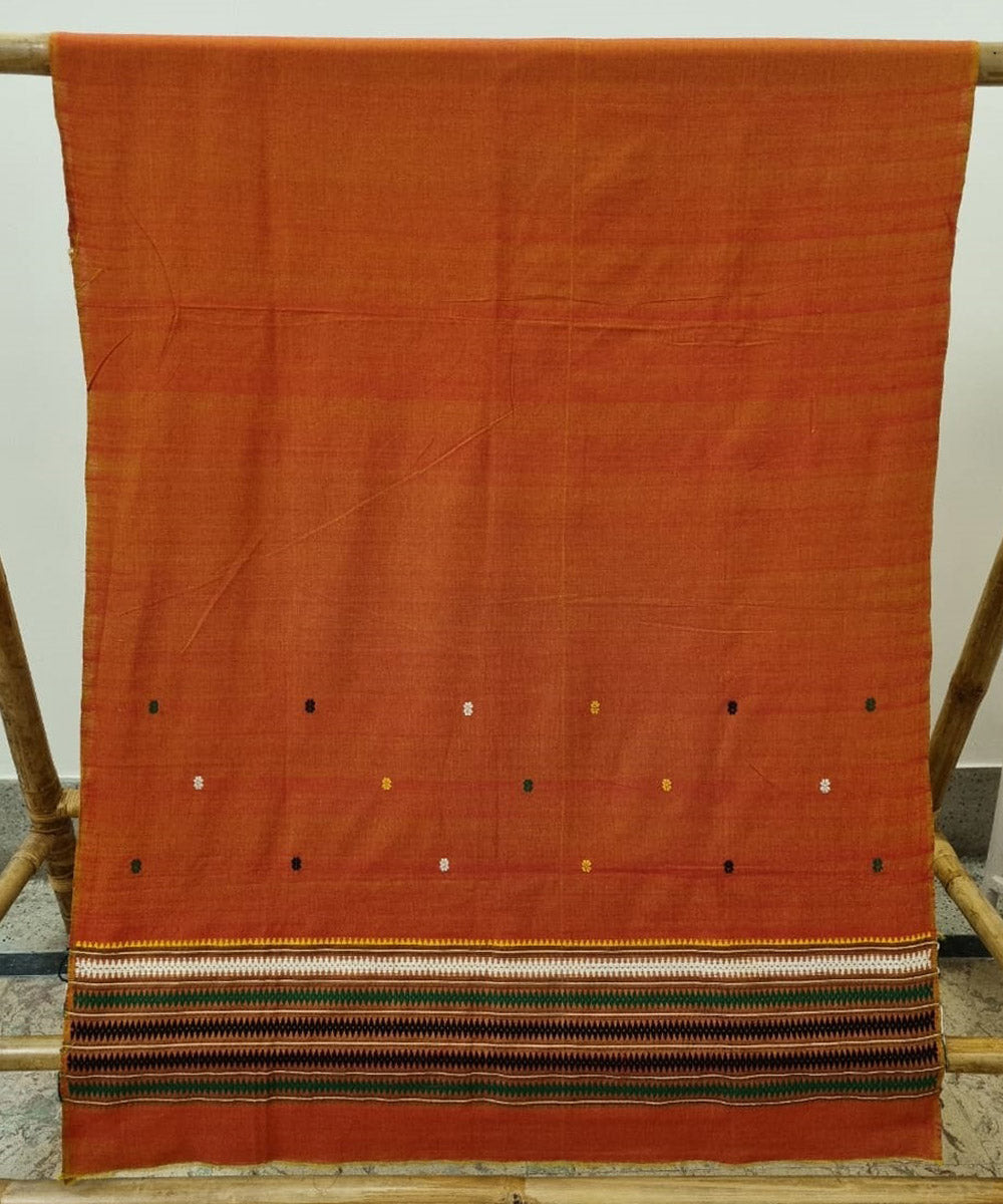 Brown handloom cotton assam kurta material