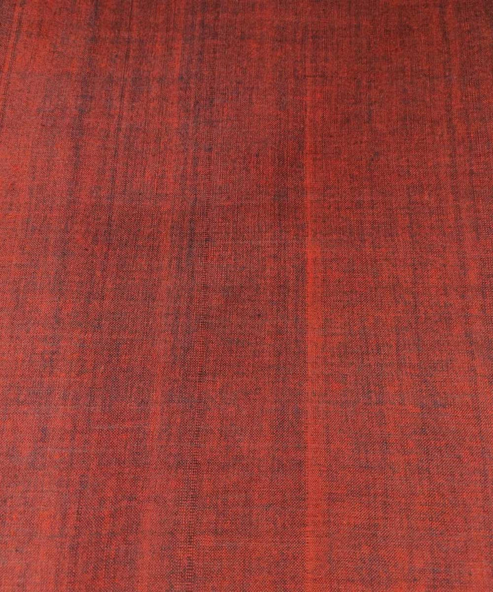 Maroon handwoven cotton assam fabric