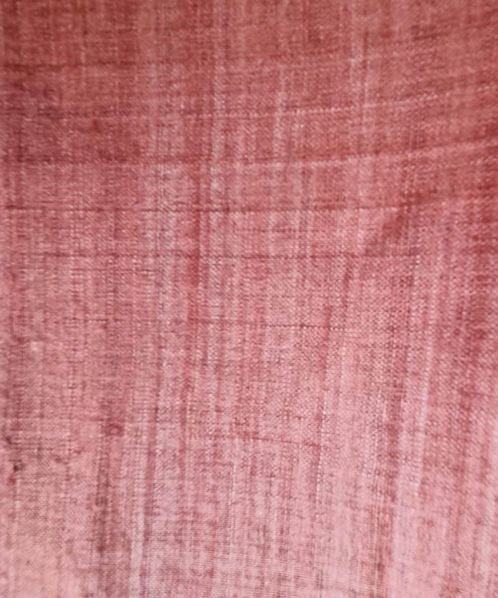 Indian madder handwoven assam fabric