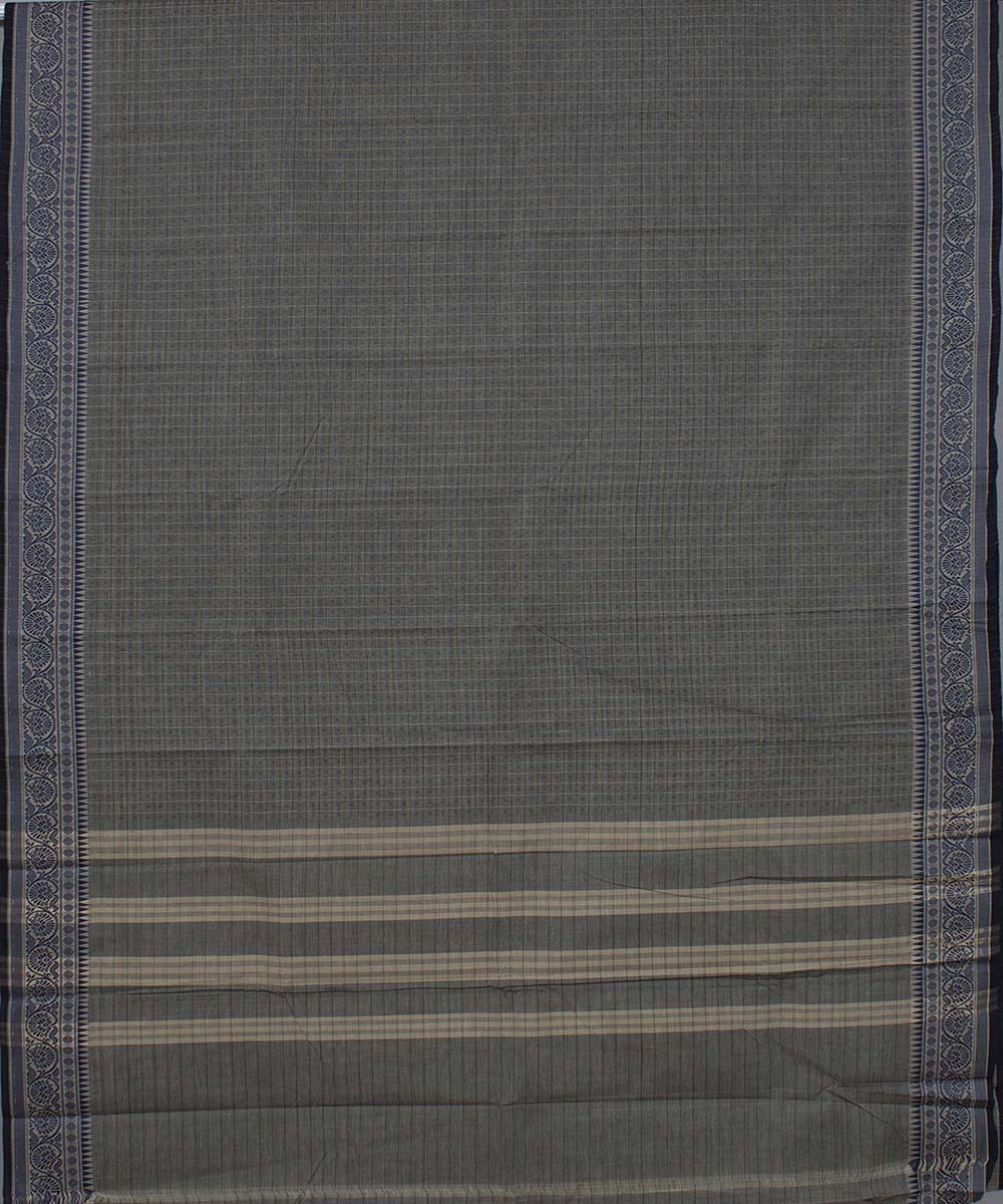 Grey handlom tamilnadu chettinadu cotton saree