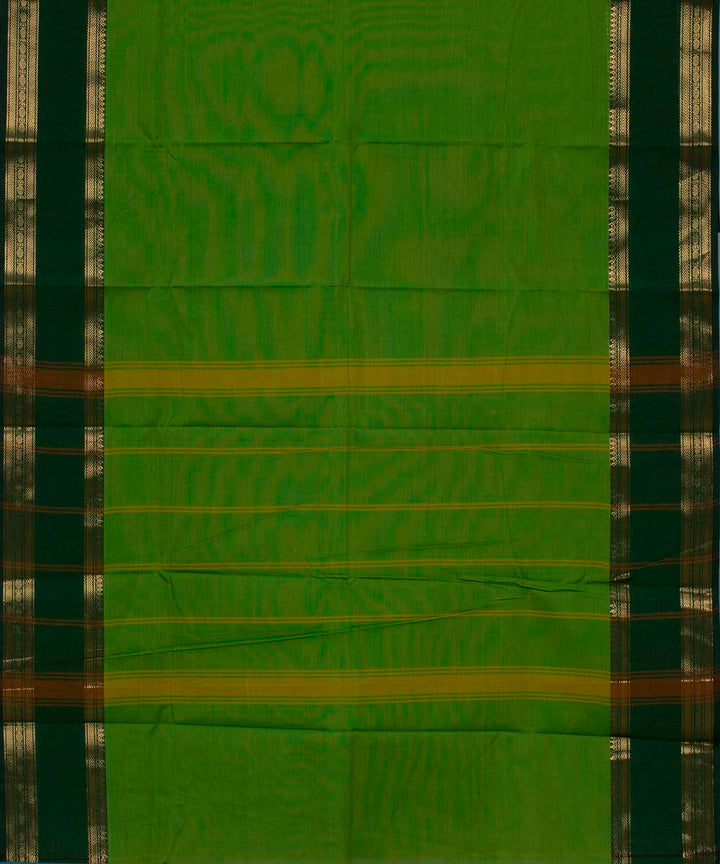 Parrot green handwoven tamilnadu chettinadu cotton saree