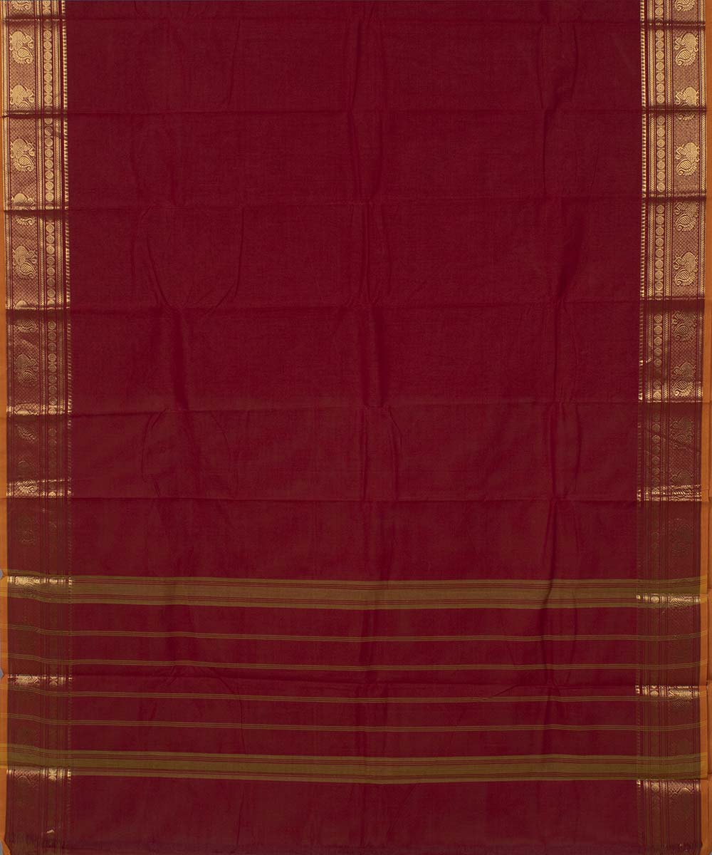 Red handloom tamilnadu chettinadu cotton saree