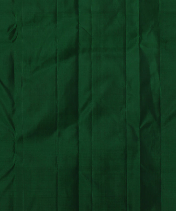 Cyan green red meenakari work handwoven kancheepuram silk saree