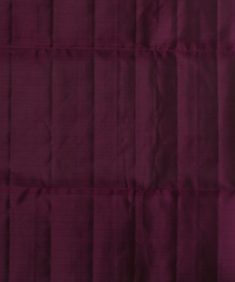 Red olive green wine handwoven kancheepuram silk saree