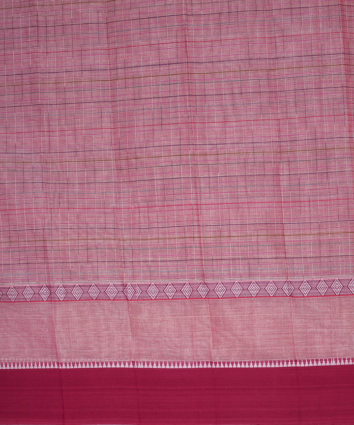 Purple magenta handwoven narayanapet cotton saree