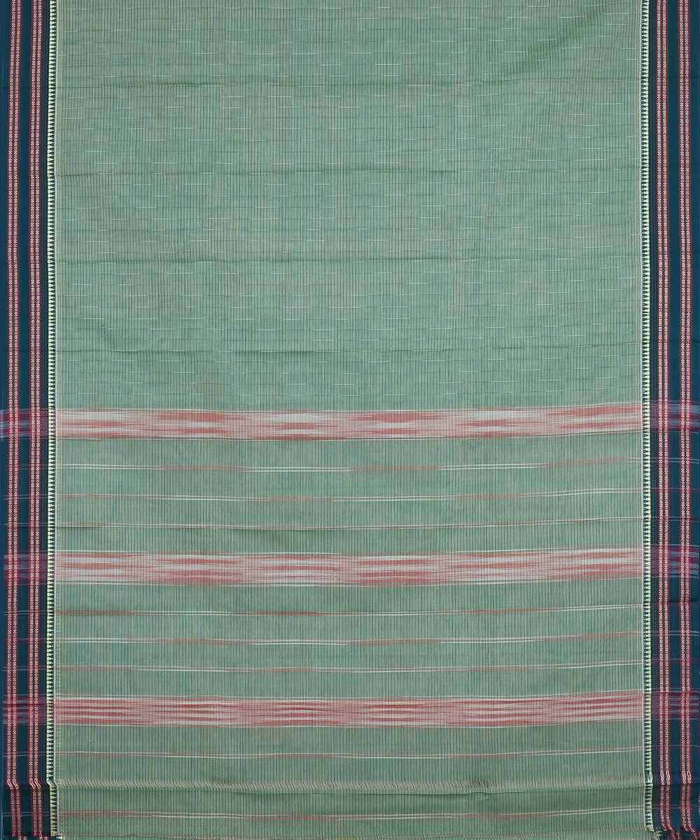 Light green handwoven narayanapet cotton saree