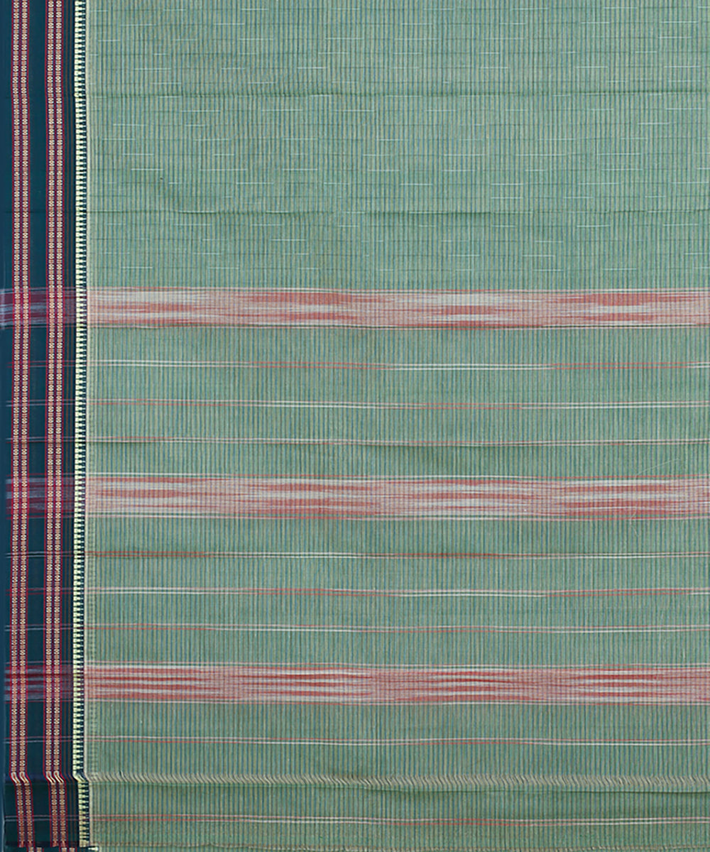 Light green handwoven narayanapet cotton saree