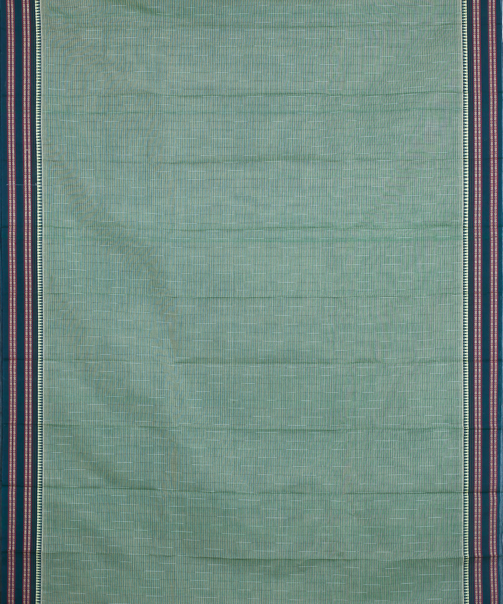 Light green handwoven narayanapet cotton saree