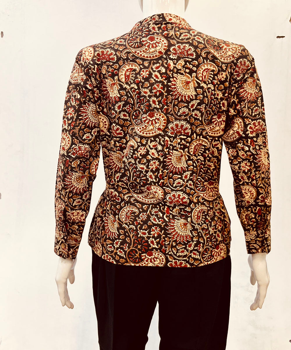 Multicolor cotton kalamkari handblock printed top