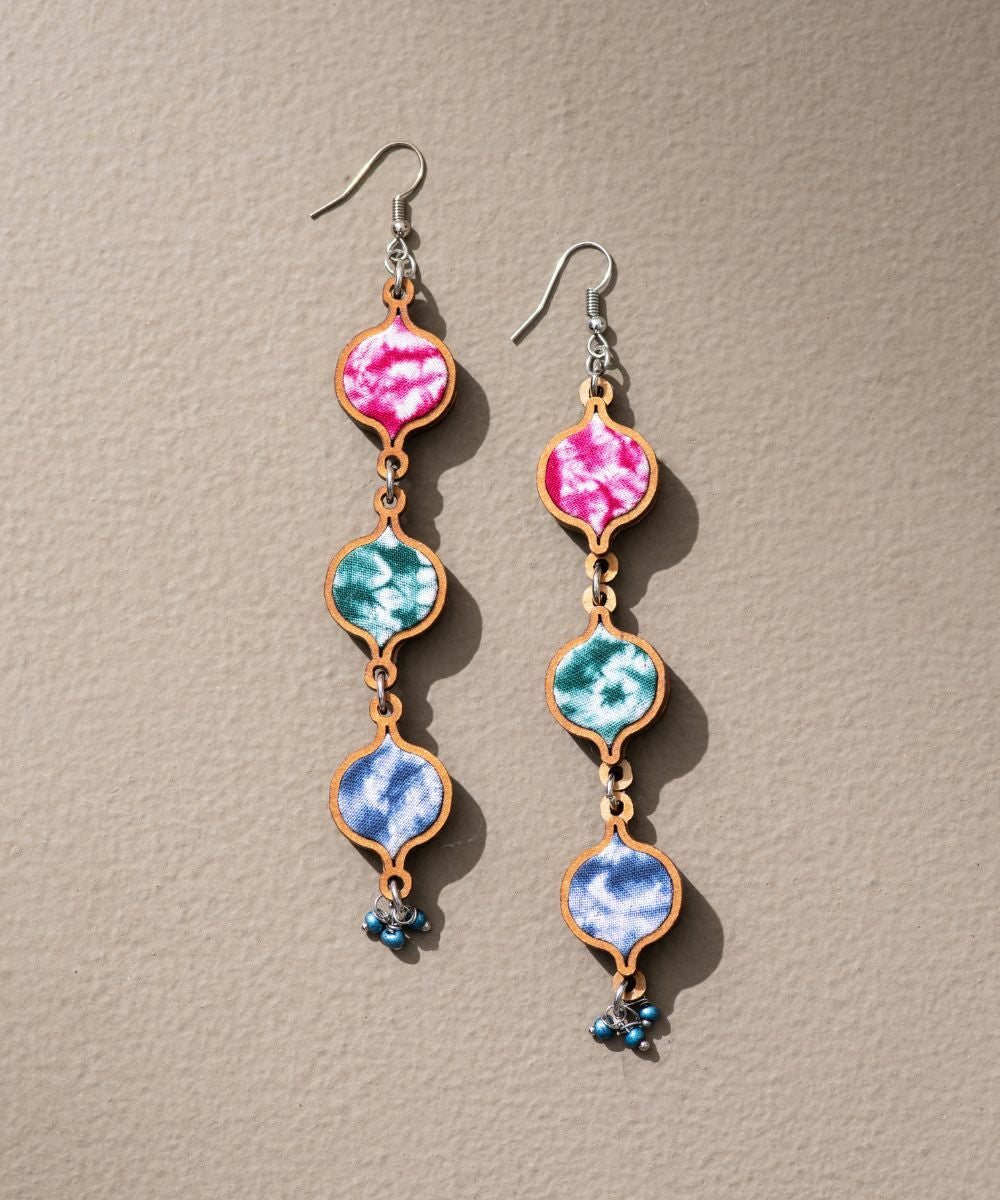 Tie Dye Gem Earrings